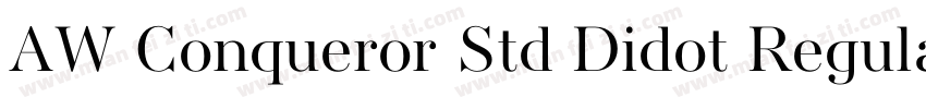 AW Conqueror Std Didot Regular字体转换